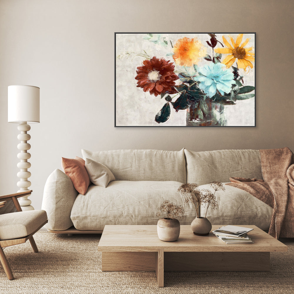 wall-art-print-canvas-poster-framed-Summer Bouquet , By Nina Blue-7