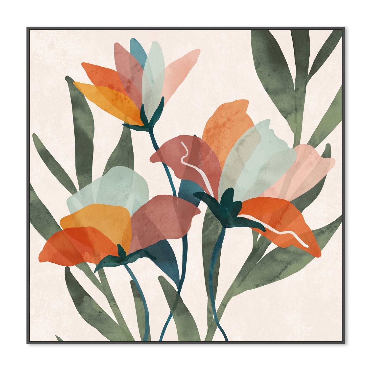 wall-art-print-canvas-poster-framed-Summer Bouquet, Style C , By Nina Blue-3