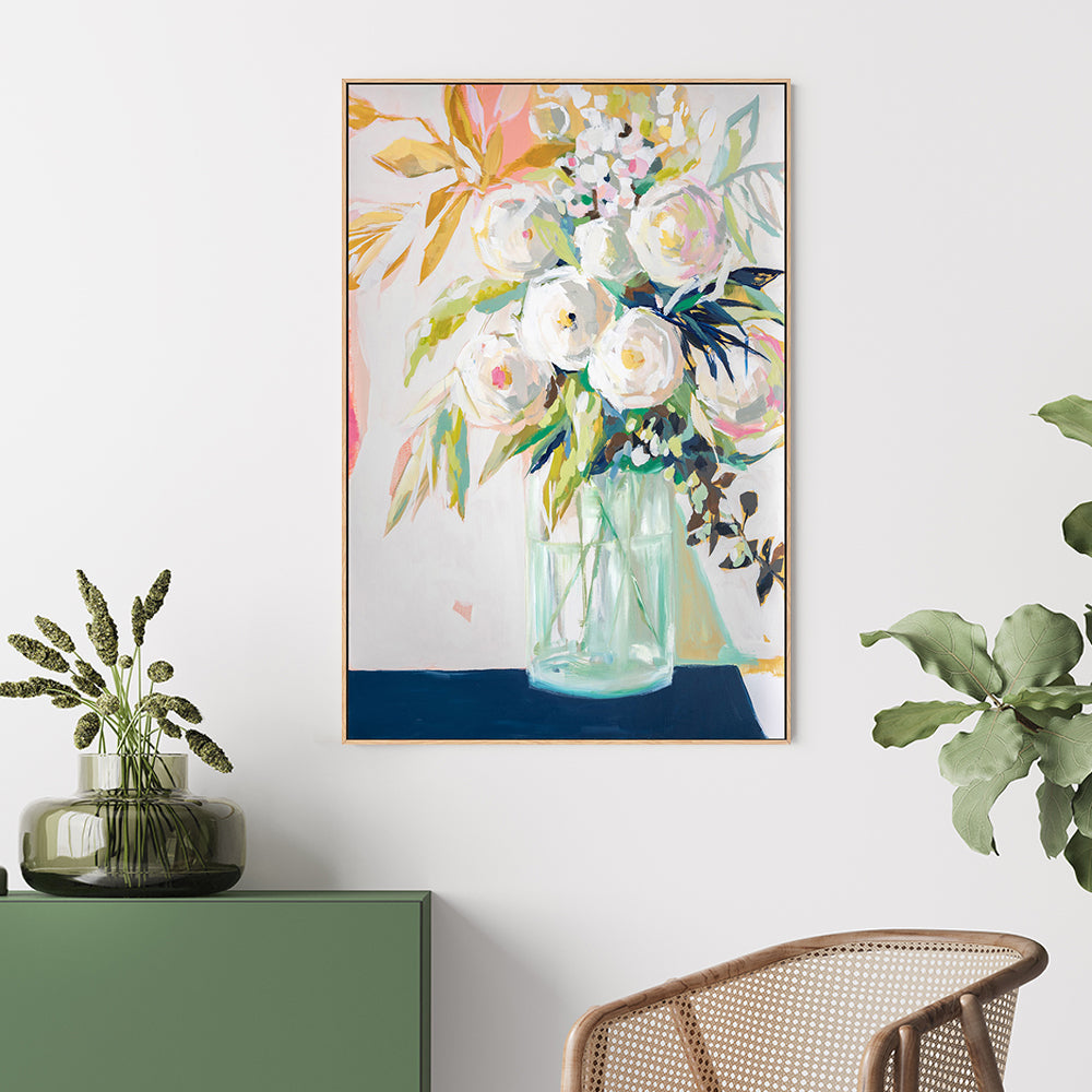 wall-art-print-canvas-poster-framed-Summer Day Bouquet-by-Jenny Westenhofer Art-Gioia Wall Art