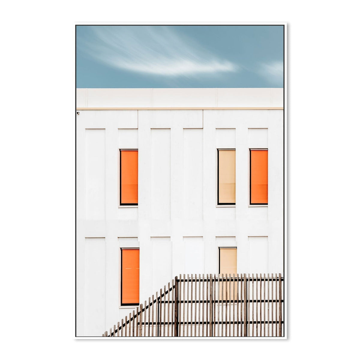 wall-art-print-canvas-poster-framed-Summer Facade, by Greetje Van Son-by-Plus X Studio-Gioia Wall Art