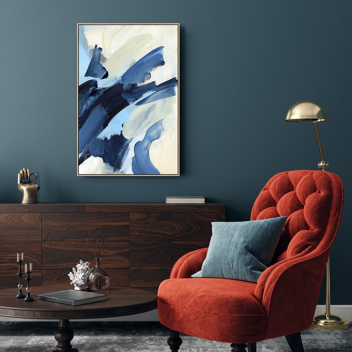 wall-art-print-canvas-poster-framed-Summer On The Cape Abstract Pattern, Style B-by-Emily Wood-Gioia Wall Art