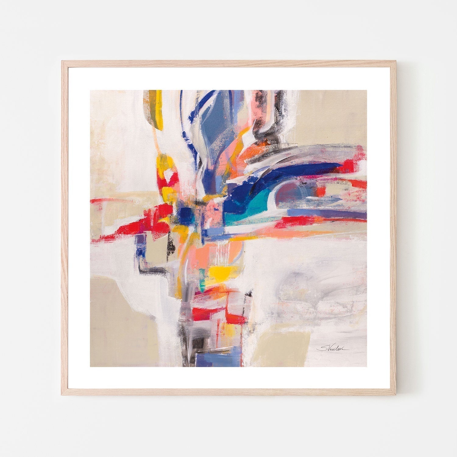 wall-art-print-canvas-poster-framed-Summer Pinwheel-by-Silvia Vassileva-Gioia Wall Art