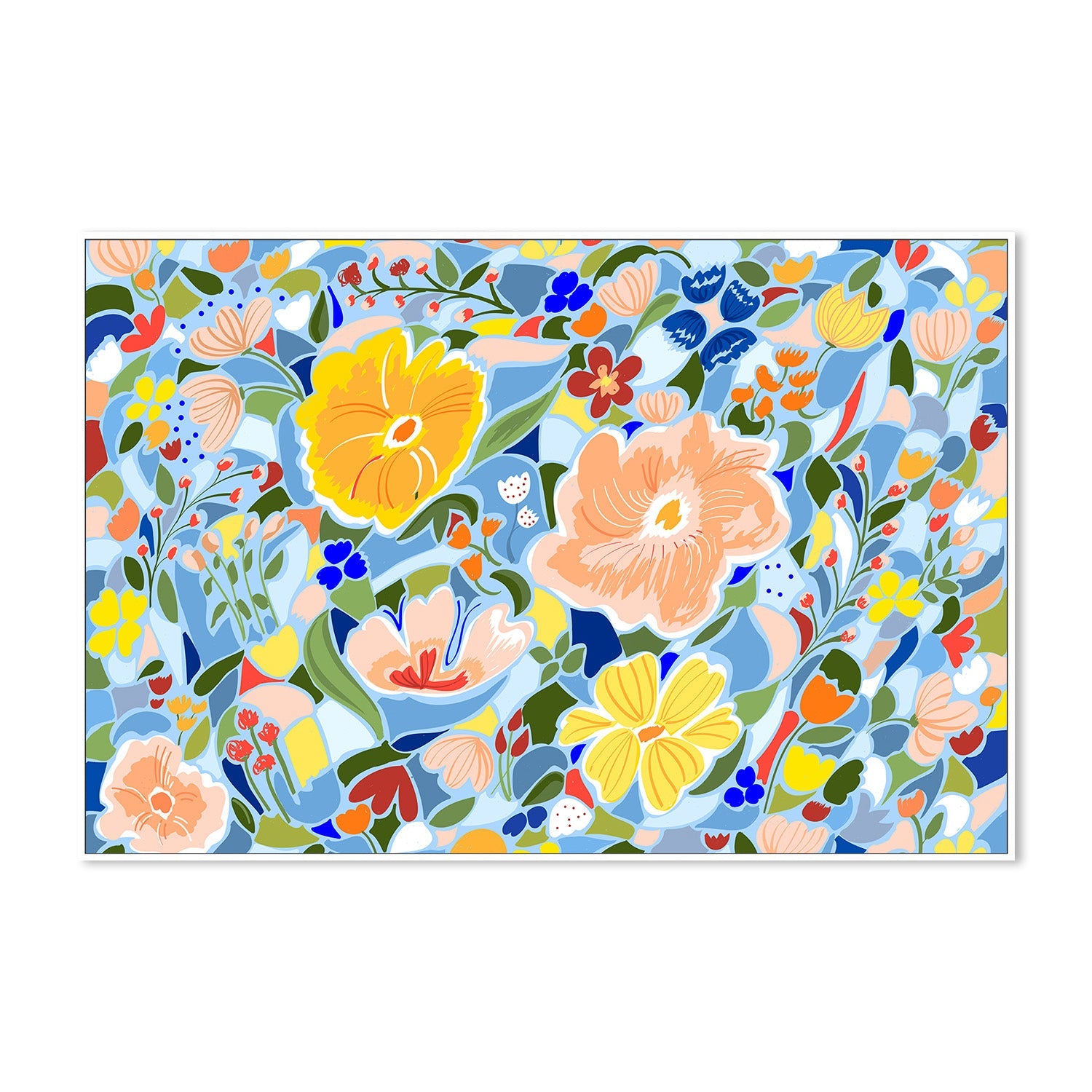 wall-art-print-canvas-poster-framed-Summery Floral-5