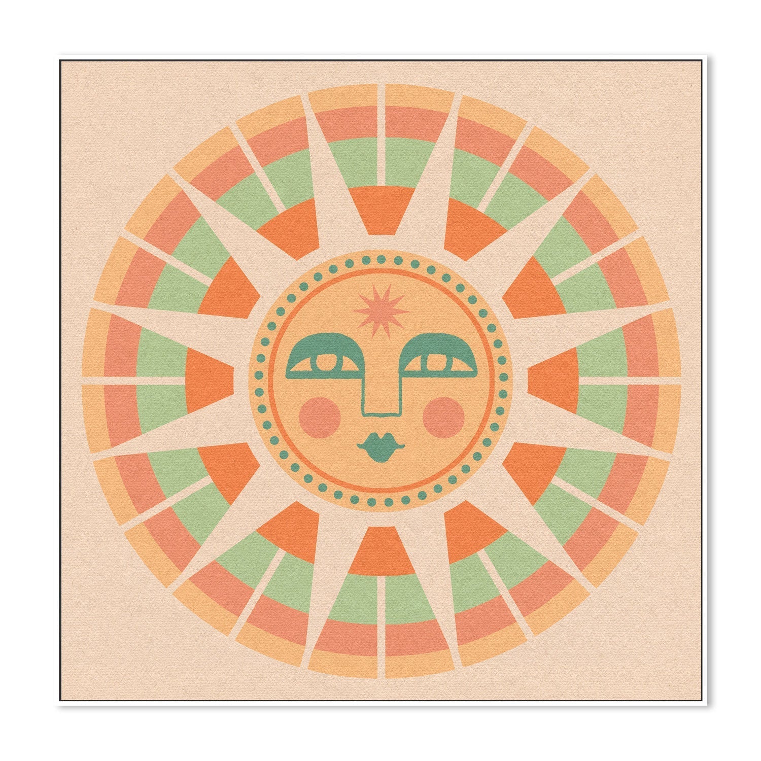 wall-art-print-canvas-poster-framed-Sun Face , By Cai & Jo-5