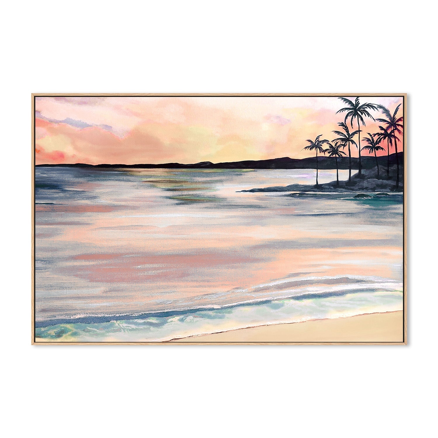 wall-art-print-canvas-poster-framed-Sun Kissed Beach-4