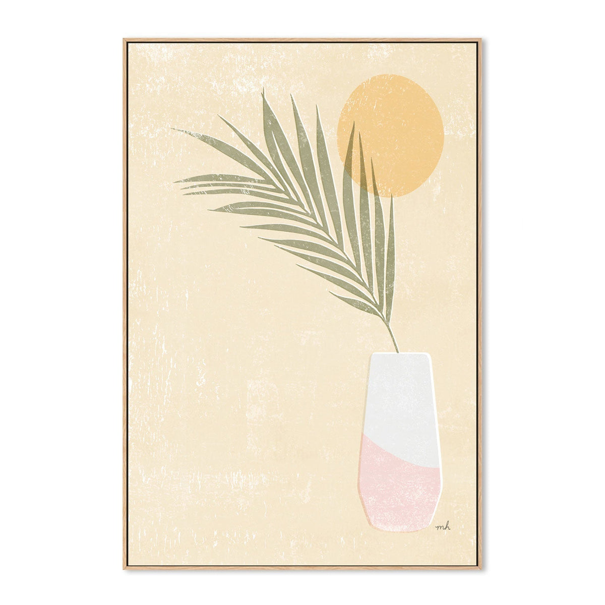 wall-art-print-canvas-poster-framed-Sun Palm, Style B , By Moira Hershey-GIOIA-WALL-ART