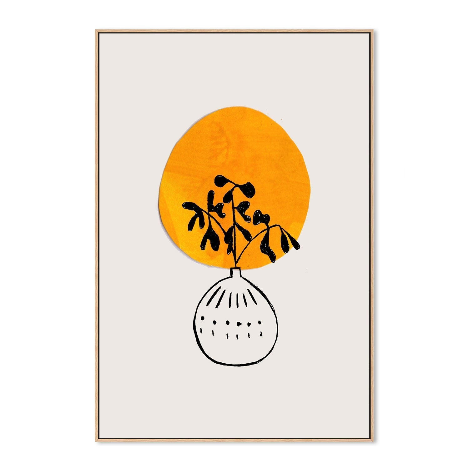 wall-art-print-canvas-poster-framed-Sun Plant , By Ejaaz Haniff-GIOIA-WALL-ART