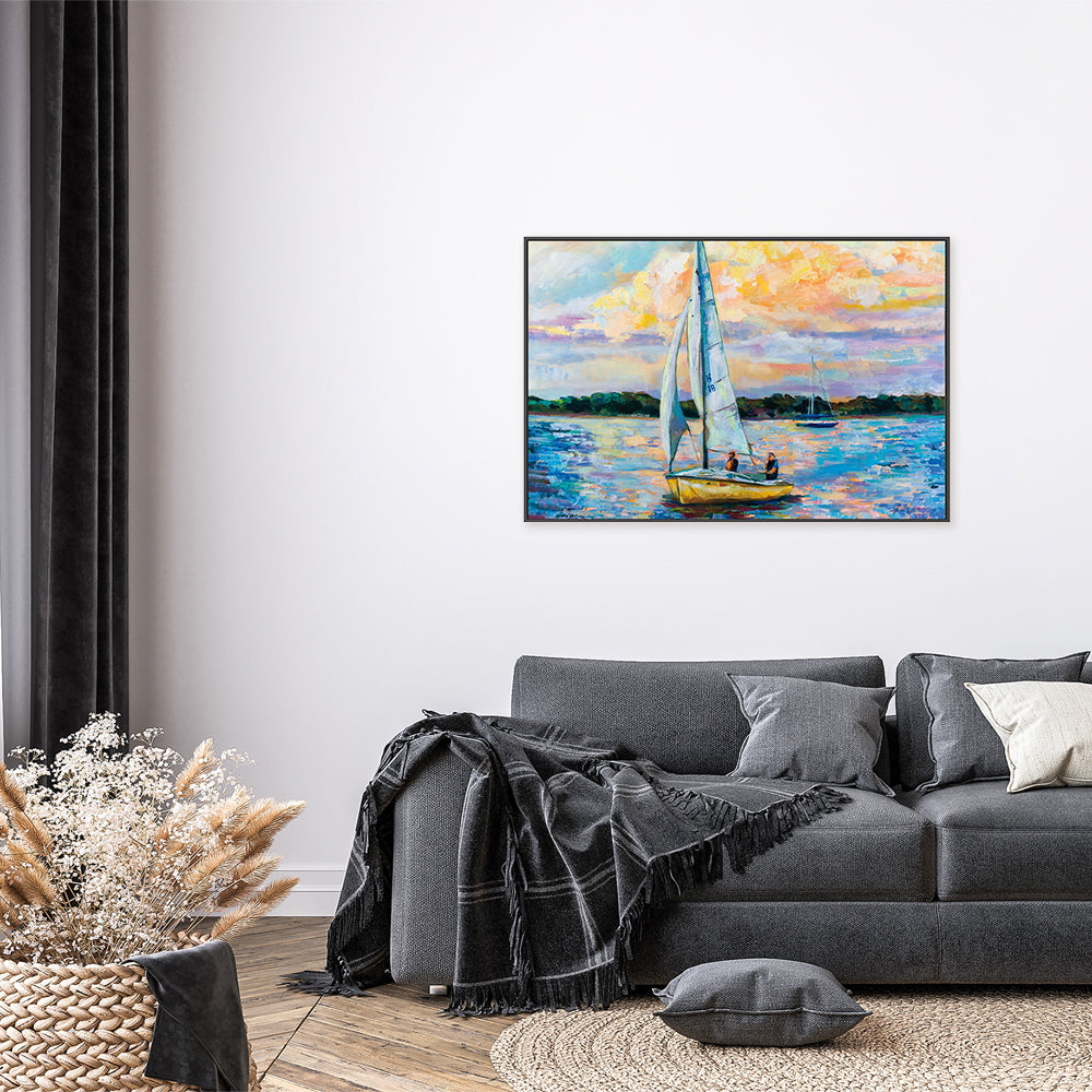 wall-art-print-canvas-poster-framed-Sunday Sail-by-Jeanette Vertentes-Gioia Wall Art