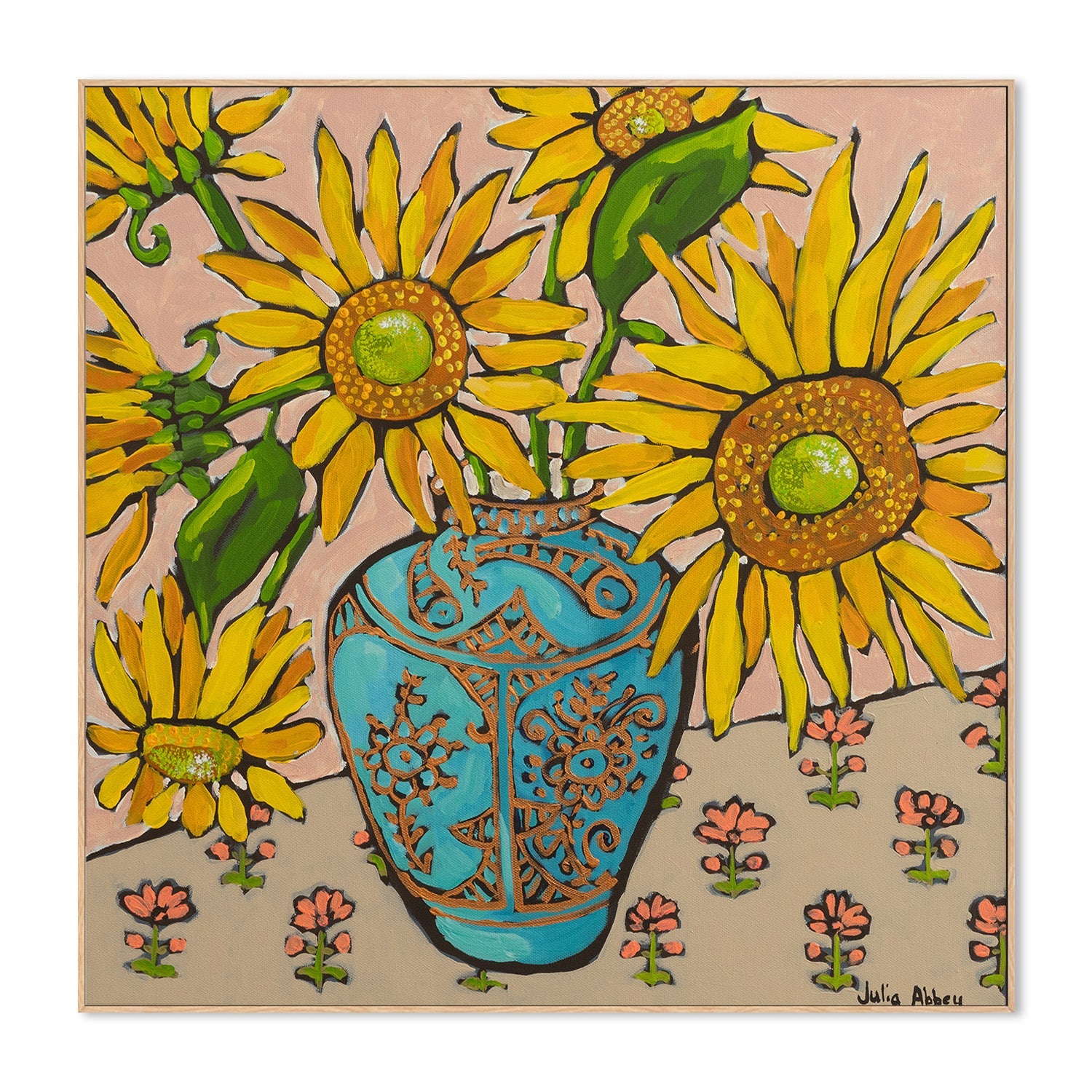 wall-art-print-canvas-poster-framed-Sunflowers-4