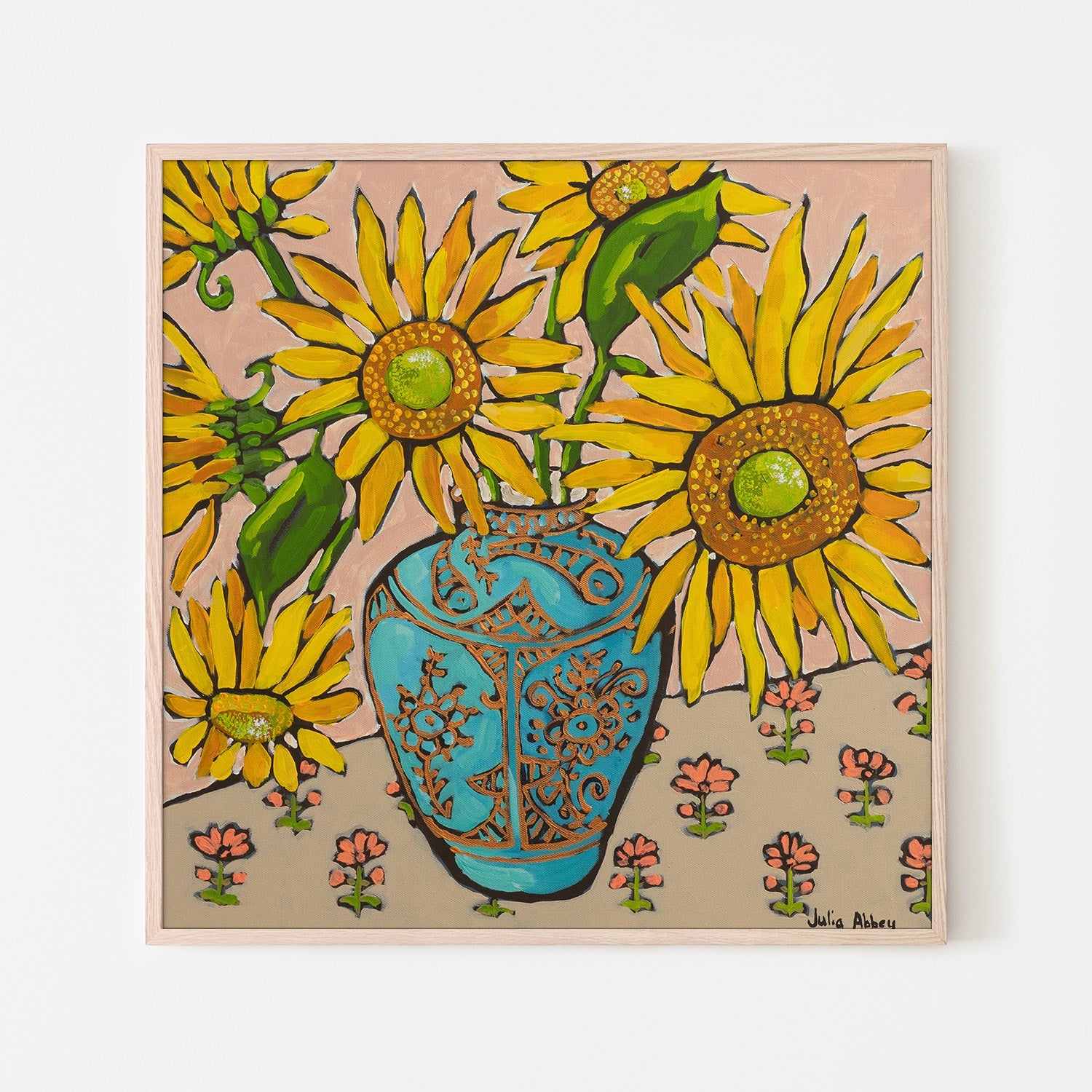 wall-art-print-canvas-poster-framed-Sunflowers-6