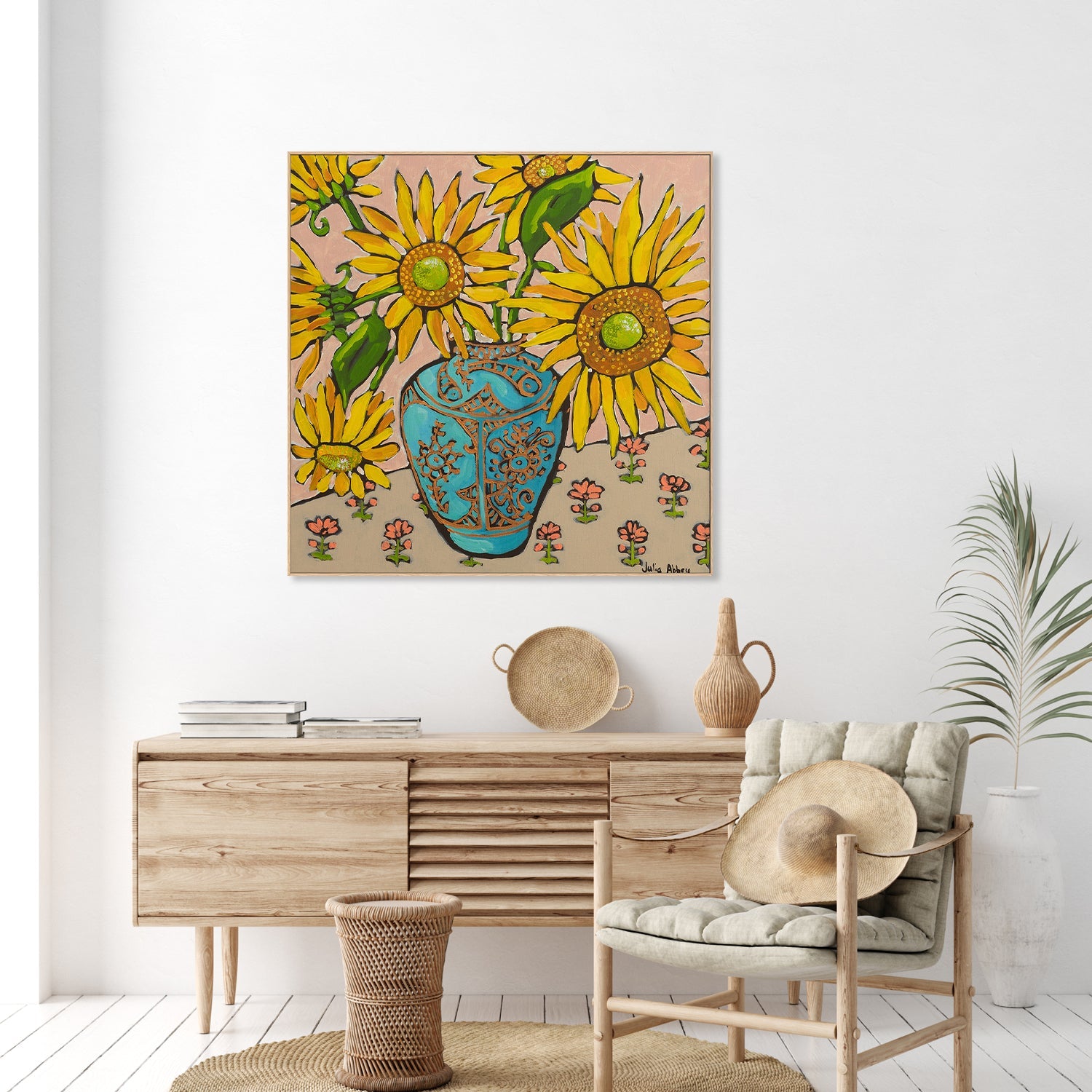 wall-art-print-canvas-poster-framed-Sunflowers-9