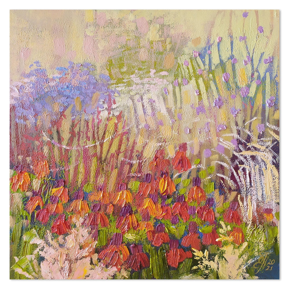 wall-art-print-canvas-poster-framed-Sunlit Flowers, Style B-by-Ekaterina Prisich-Gioia Wall Art