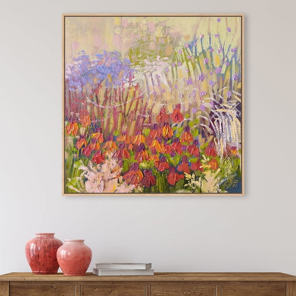 wall-art-print-canvas-poster-framed-Sunlit Flowers, Style B-by-Ekaterina Prisich-Gioia Wall Art