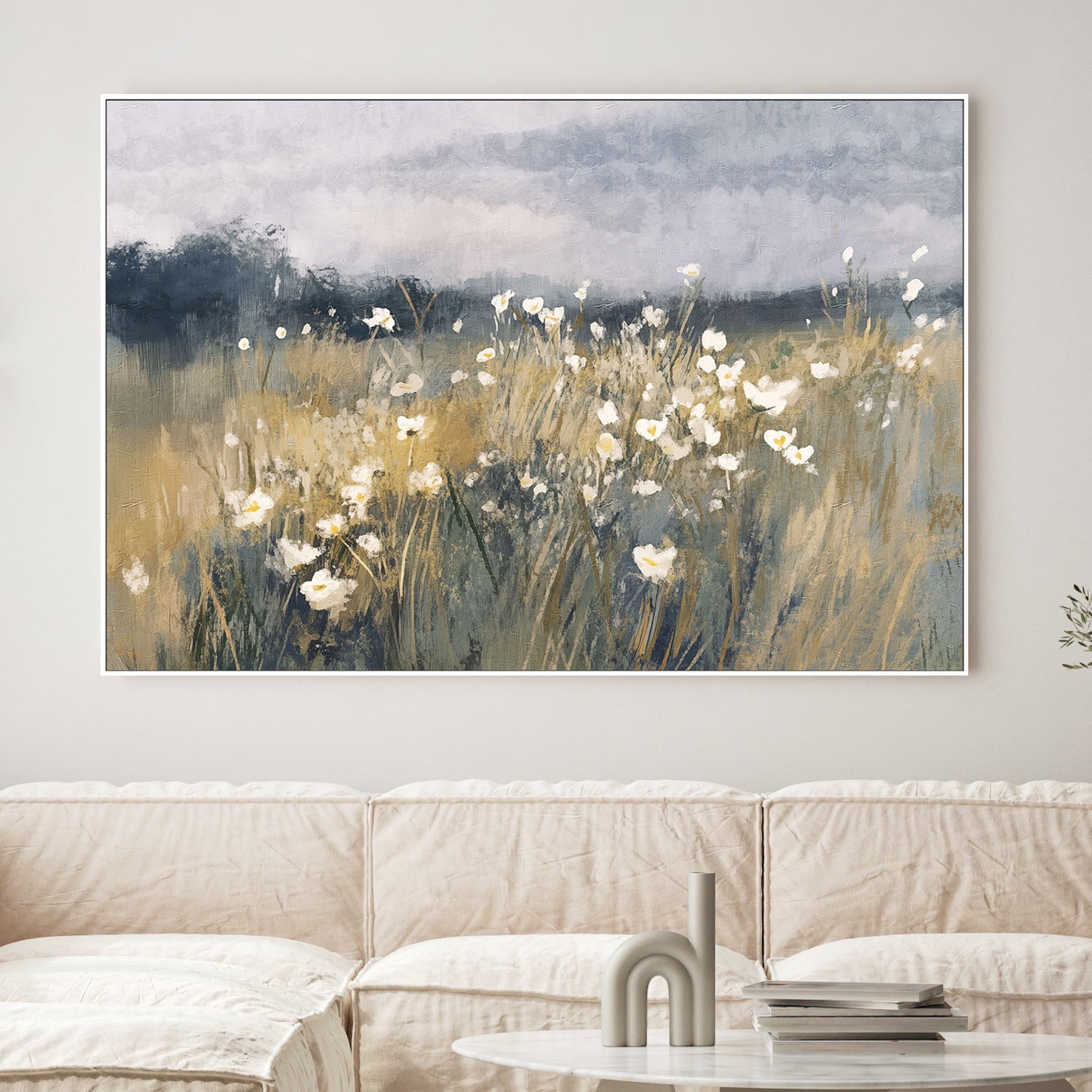 wall-art-print-canvas-poster-framed-Sunlit Meadow-2