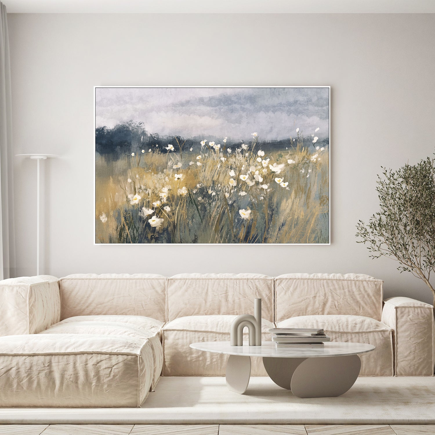 wall-art-print-canvas-poster-framed-Sunlit Meadow-9