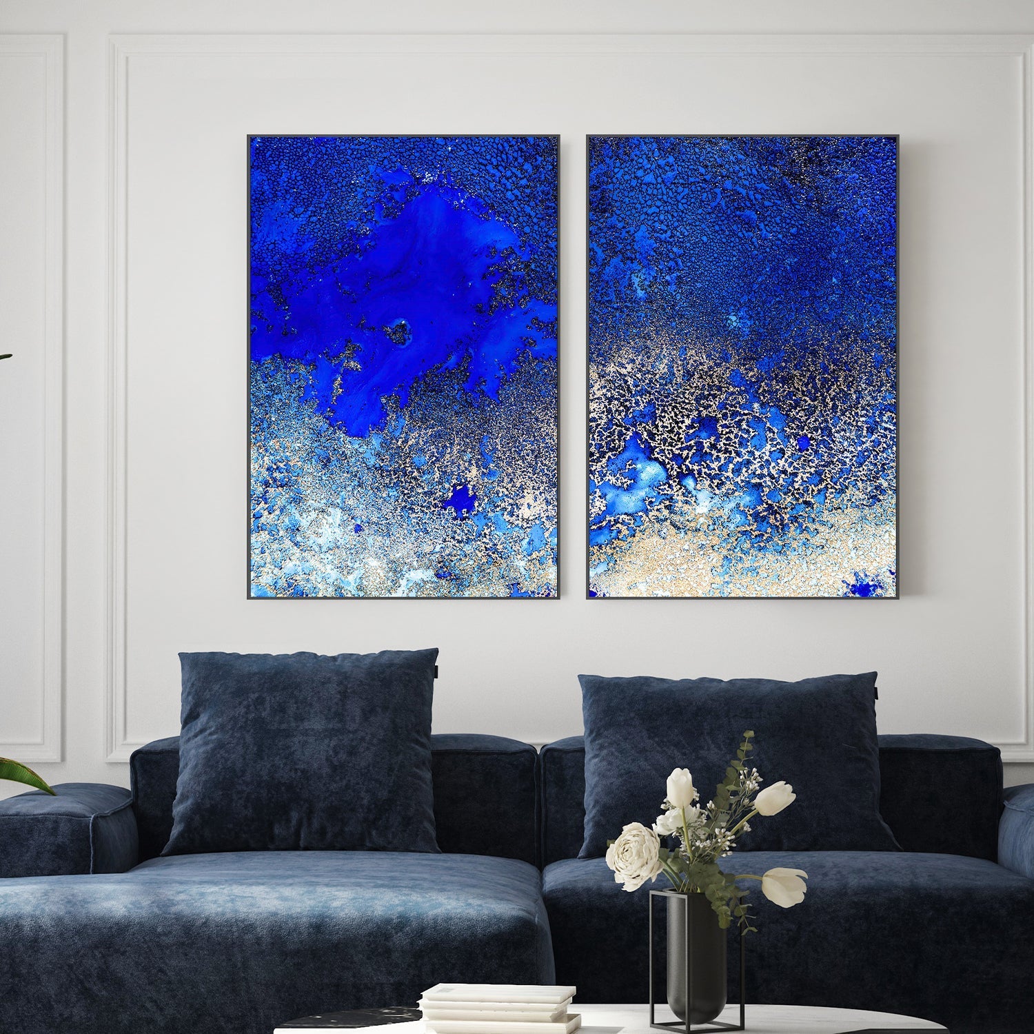 wall-art-print-canvas-poster-framed-Sunlit Reef, Style A & B, Set Of 2 , By Petra Meikle-2