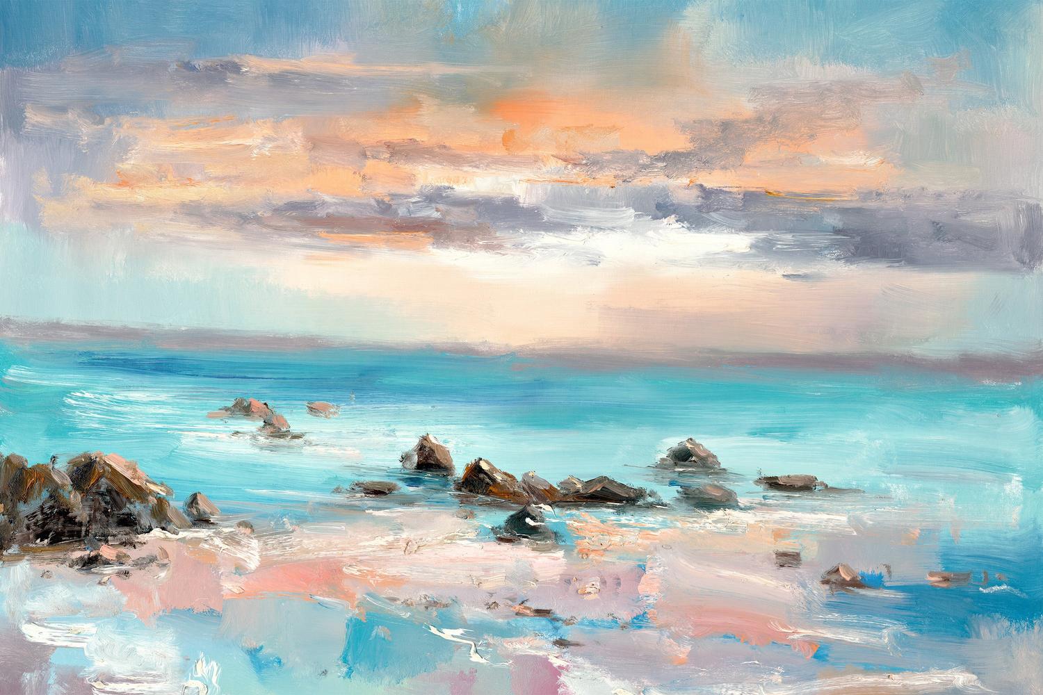 wall-art-print-canvas-poster-framed-Sunset Beach-1