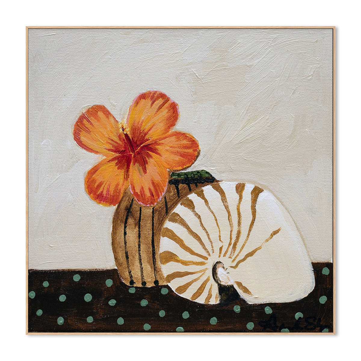 wall-art-print-canvas-poster-framed-Sunset Bloom, Hibiscus , By Amanda Skye-4