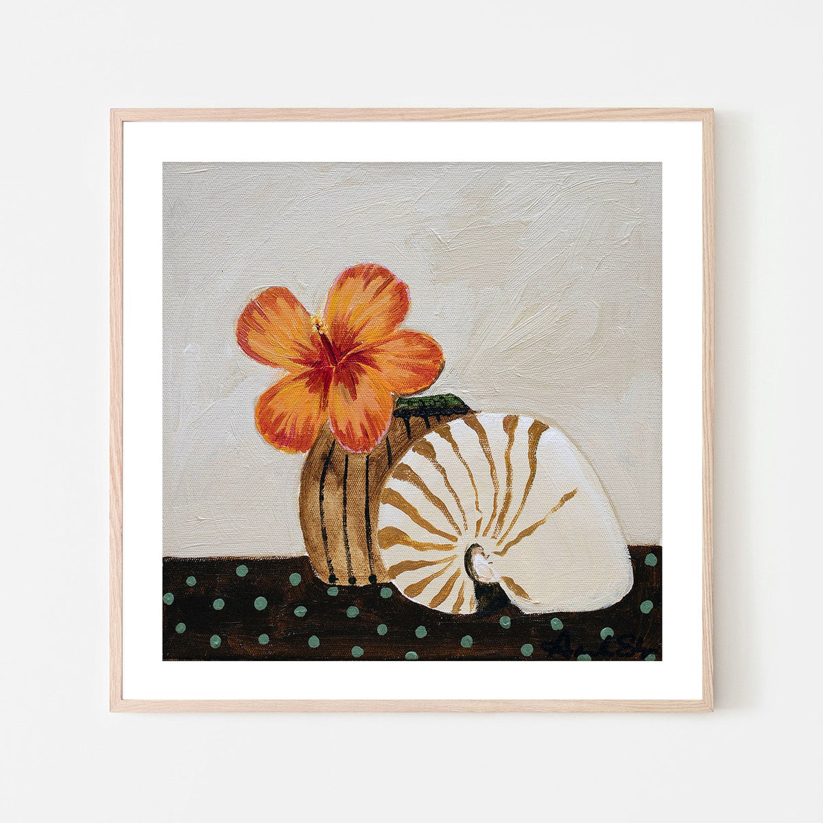 wall-art-print-canvas-poster-framed-Sunset Bloom, Hibiscus , By Amanda Skye-6