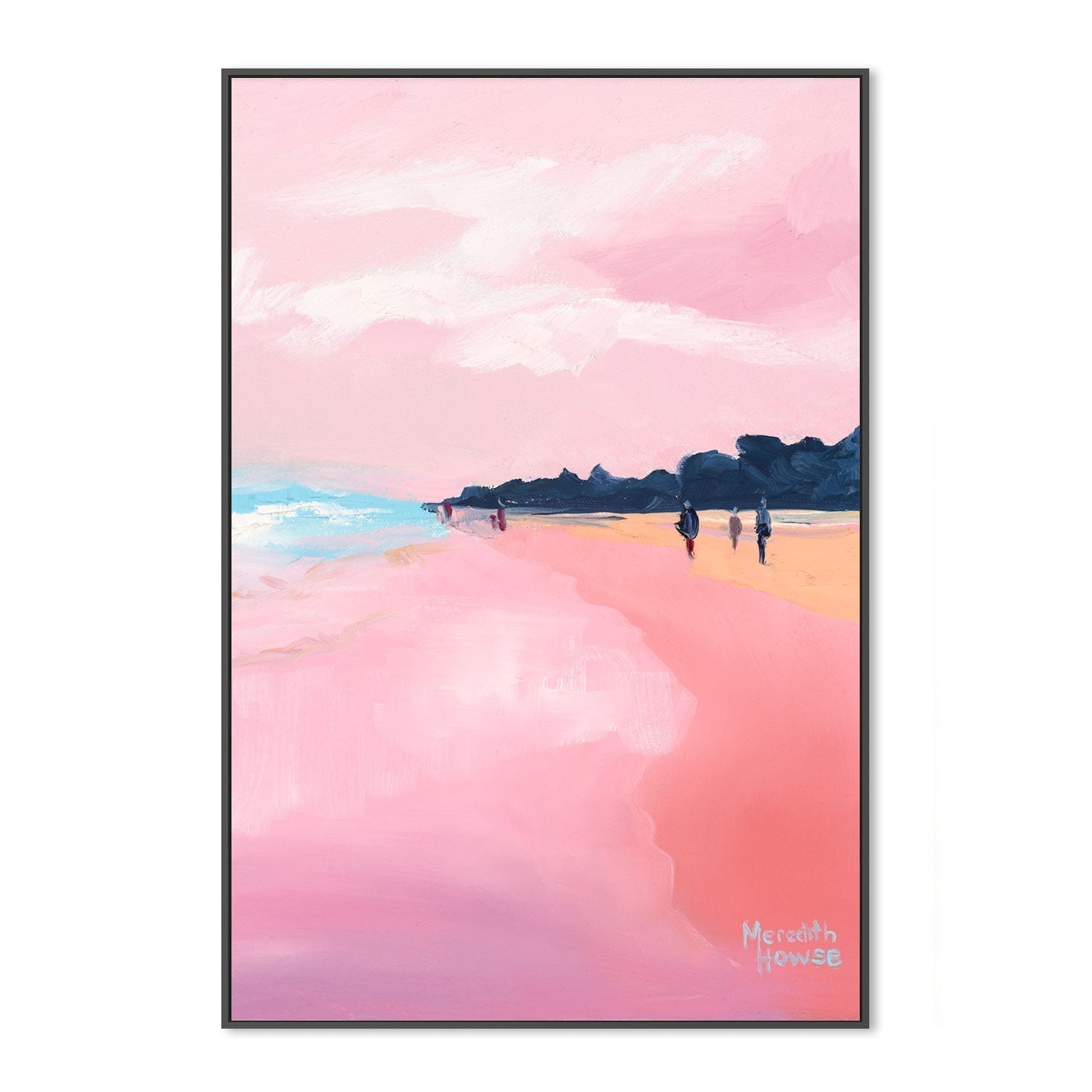 wall-art-print-canvas-poster-framed-Sunshine Beach in Pink-by-Meredith Howse-Gioia Wall Art