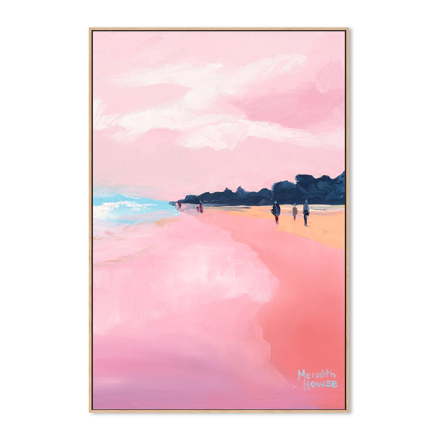 wall-art-print-canvas-poster-framed-Sunshine Beach in Pink-by-Meredith Howse-Gioia Wall Art