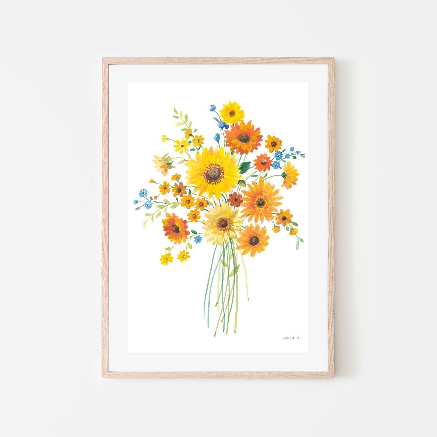 wall-art-print-canvas-poster-framed-Sunshine Bouquet, Style A-by-Danhui Nai-Gioia Wall Art