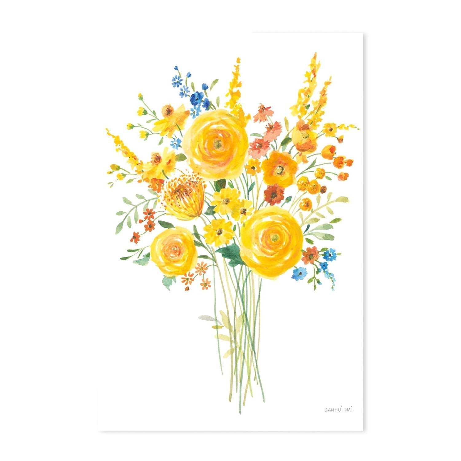 wall-art-print-canvas-poster-framed-Sunshine Bouquet, Style B-by-Danhui Nai-Gioia Wall Art