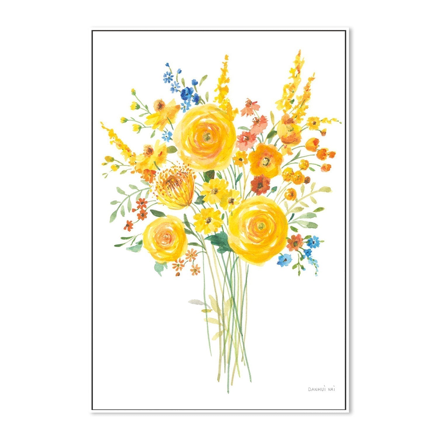 wall-art-print-canvas-poster-framed-Sunshine Bouquet, Style B-by-Danhui Nai-Gioia Wall Art