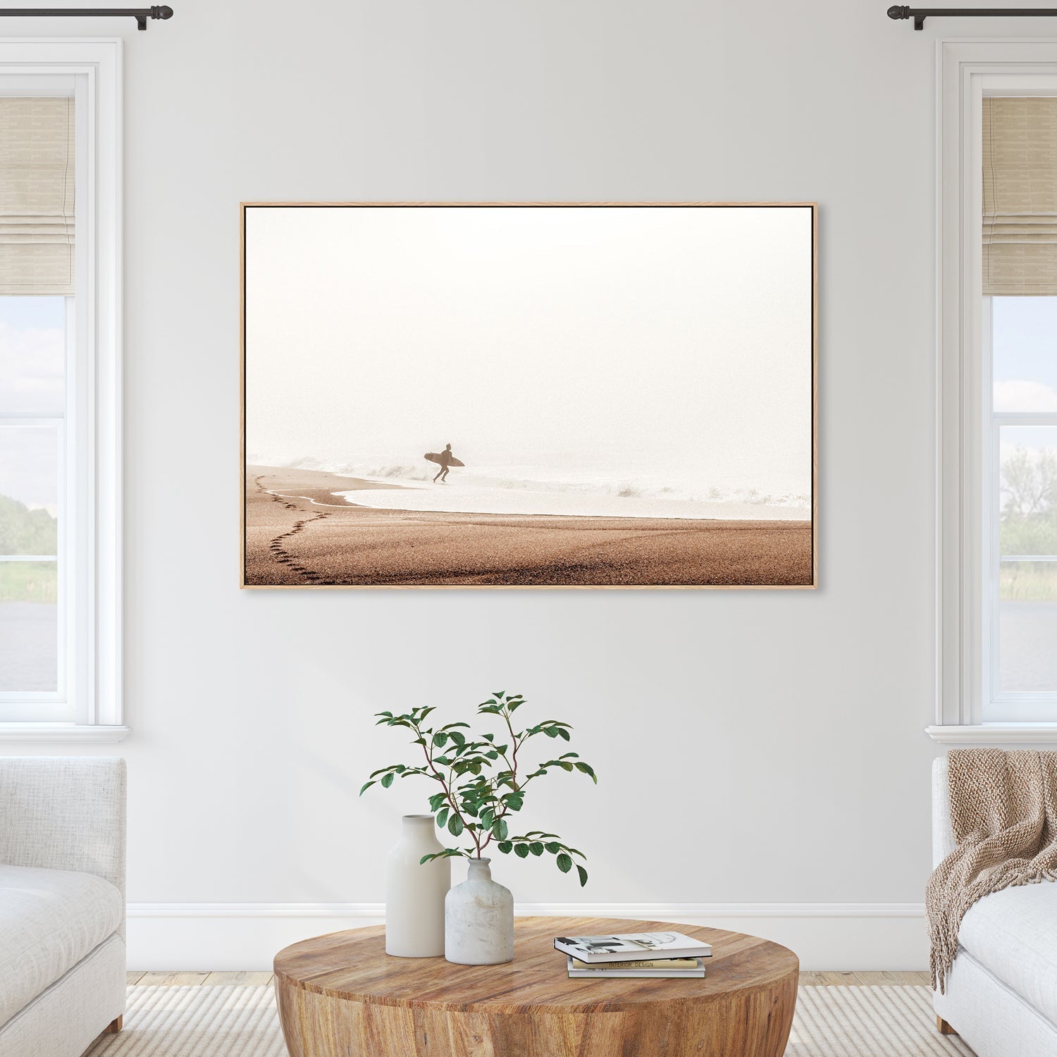 Surfer, by Dieter Reichelt-Gioia-Prints-Framed-Canvas-Poster-GIOIA-WALL-ART