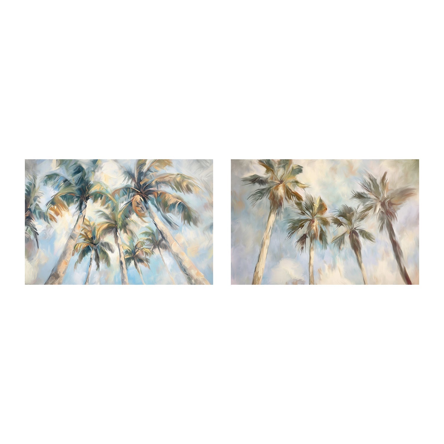 wall-art-print-canvas-poster-framed-Swaying Palms , Style C& D , Set Of 2 , By Accent Art Studio-1