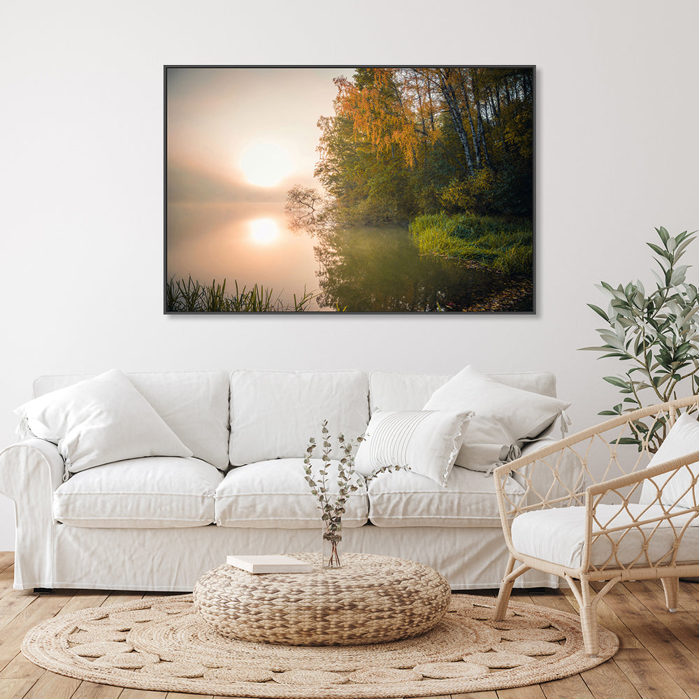 wall-art-print-canvas-poster-framed-Swedish Lake , By Christian Lindsten-GIOIA-WALL-ART