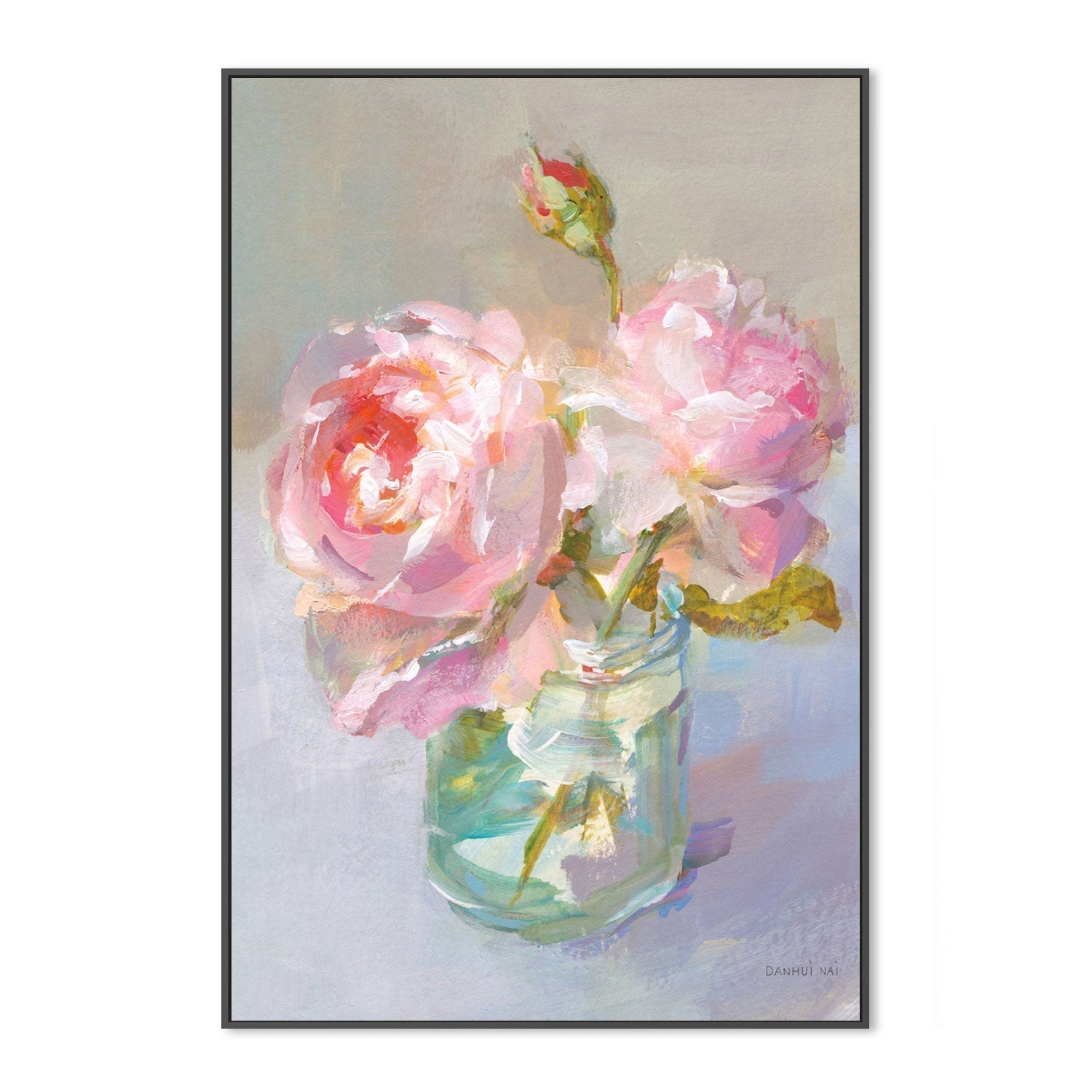 wall-art-print-canvas-poster-framed-Sweet Roses, Style A-by-Danhui Nai-Gioia Wall Art