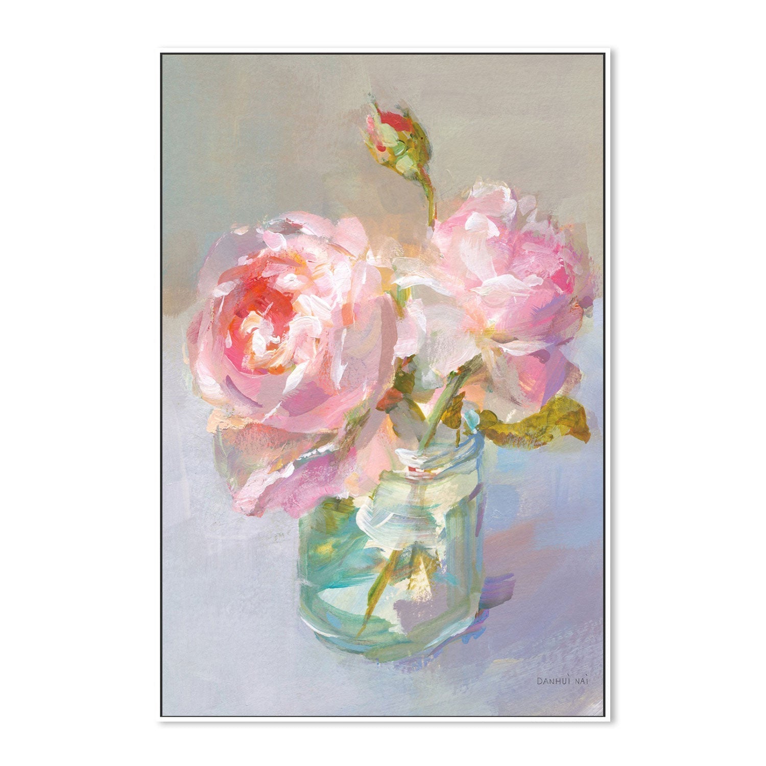 wall-art-print-canvas-poster-framed-Sweet Roses, Style A-by-Danhui Nai-Gioia Wall Art