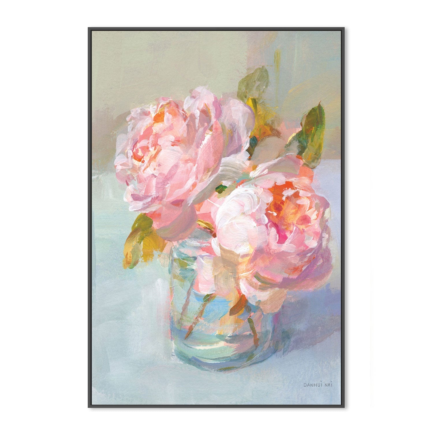 wall-art-print-canvas-poster-framed-Sweet Roses, Style B-by-Danhui Nai-Gioia Wall Art