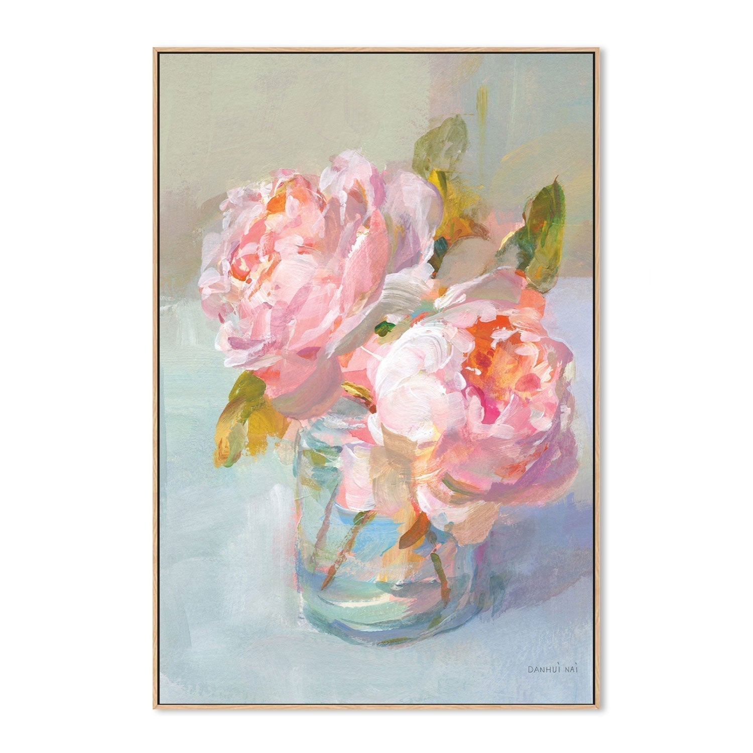 wall-art-print-canvas-poster-framed-Sweet Roses, Style B-by-Danhui Nai-Gioia Wall Art