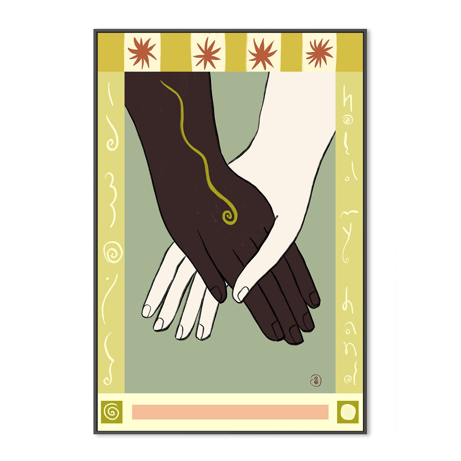 wall-art-print-canvas-poster-framed-Symbolizing Unity And Diversity-3