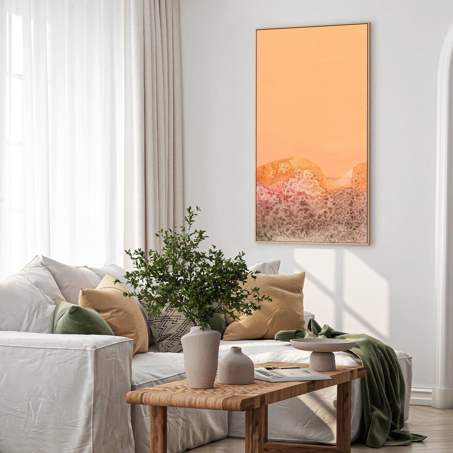 wall-art-print-canvas-poster-framed-Tangerine Hills, Style A , By Aubrey-7