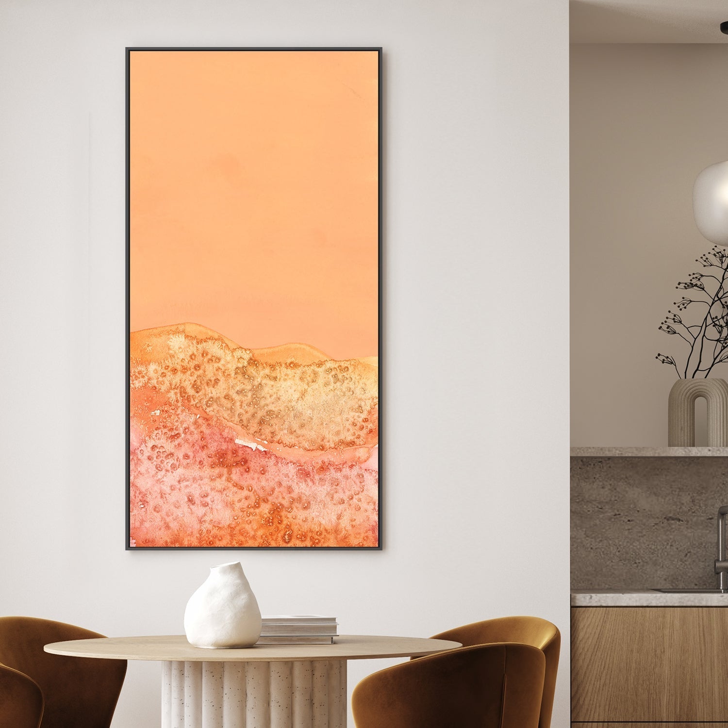 wall-art-print-canvas-poster-framed-Tangerine Hills, Style B , By Aubrey-2