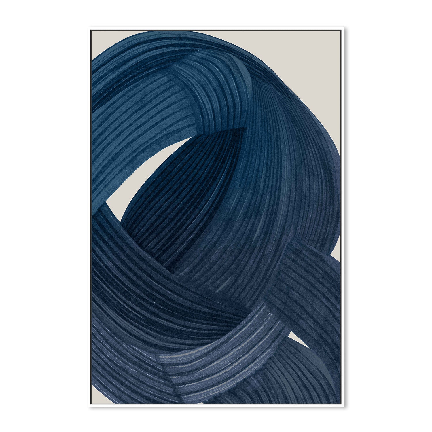 wall-art-print-canvas-poster-framed-Tangle in Indigo, Style B-5
