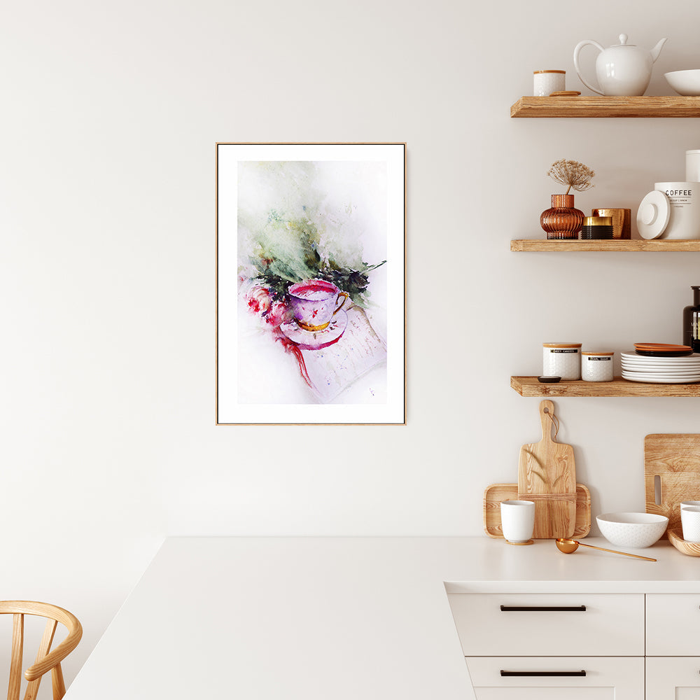 wall-art-print-canvas-poster-framed-Teatime, Style B-by-Lilou Online Fine Arts-Gioia Wall Art