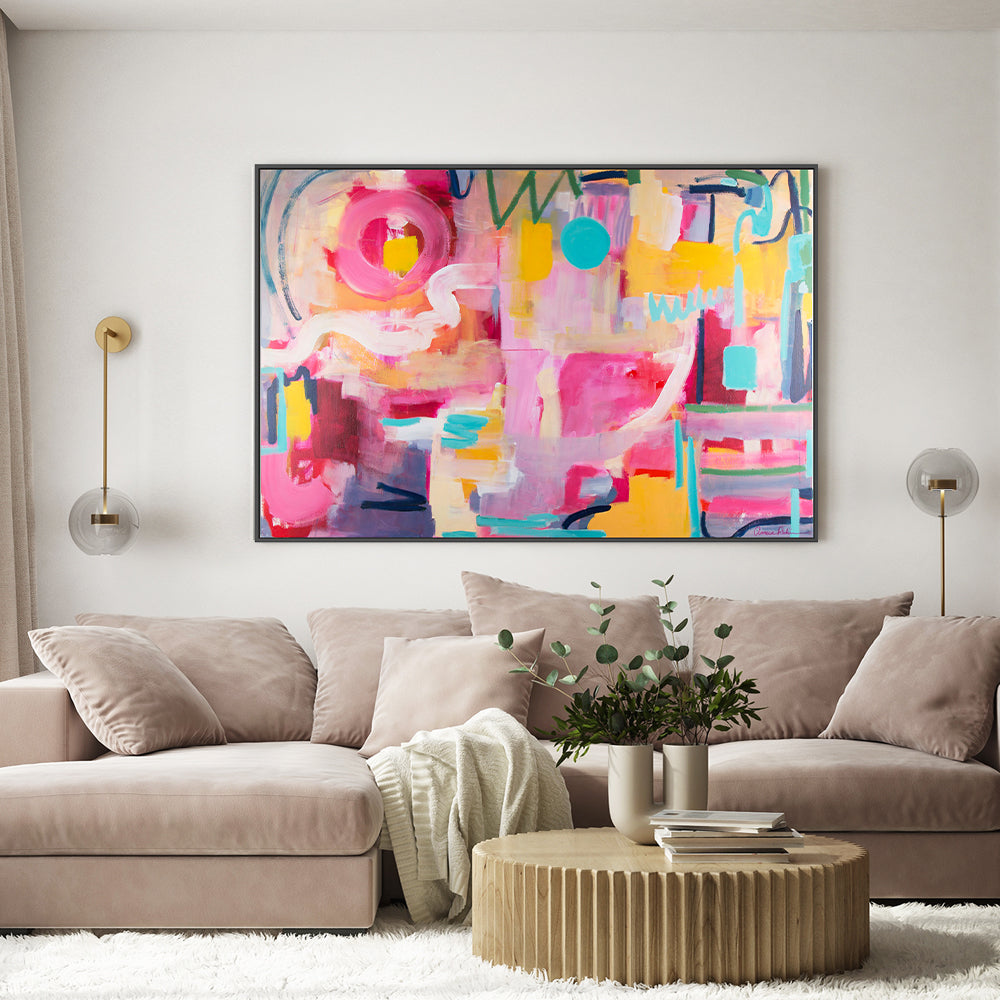 wall-art-print-canvas-poster-framed-Tennis Court , By Amira Rahim-GIOIA-WALL-ART