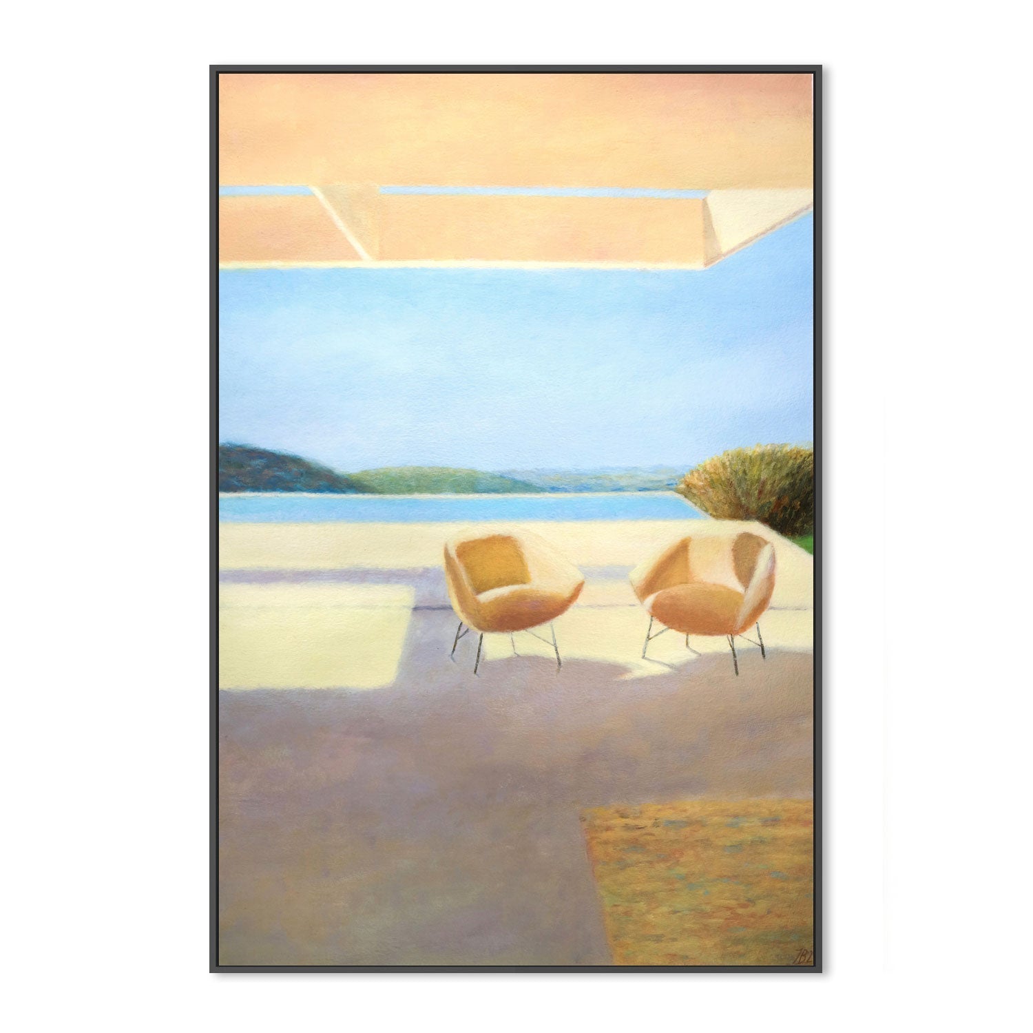 wall-art-print-canvas-poster-framed-Terrace , By Ieva Baklane-3