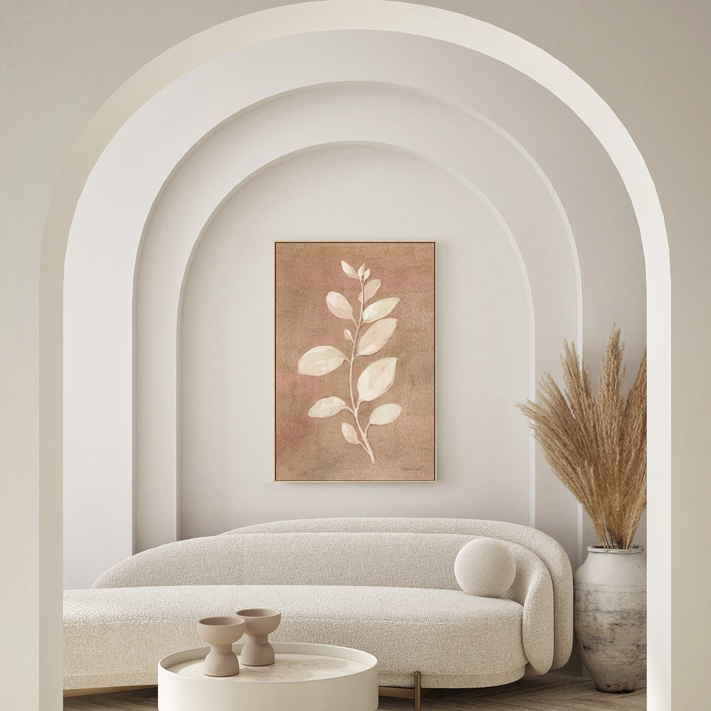 wall-art-print-canvas-poster-framed-Sage Leaves, Terracotta-by-Danhui Nai-Gioia Wall Art