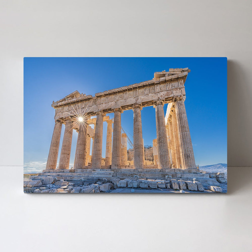 wall-art-print-canvas-poster-framed-The Acropolis Of Athens And Helios, By Michael Kalika-by-Plus X Studio-Gioia Wall Art