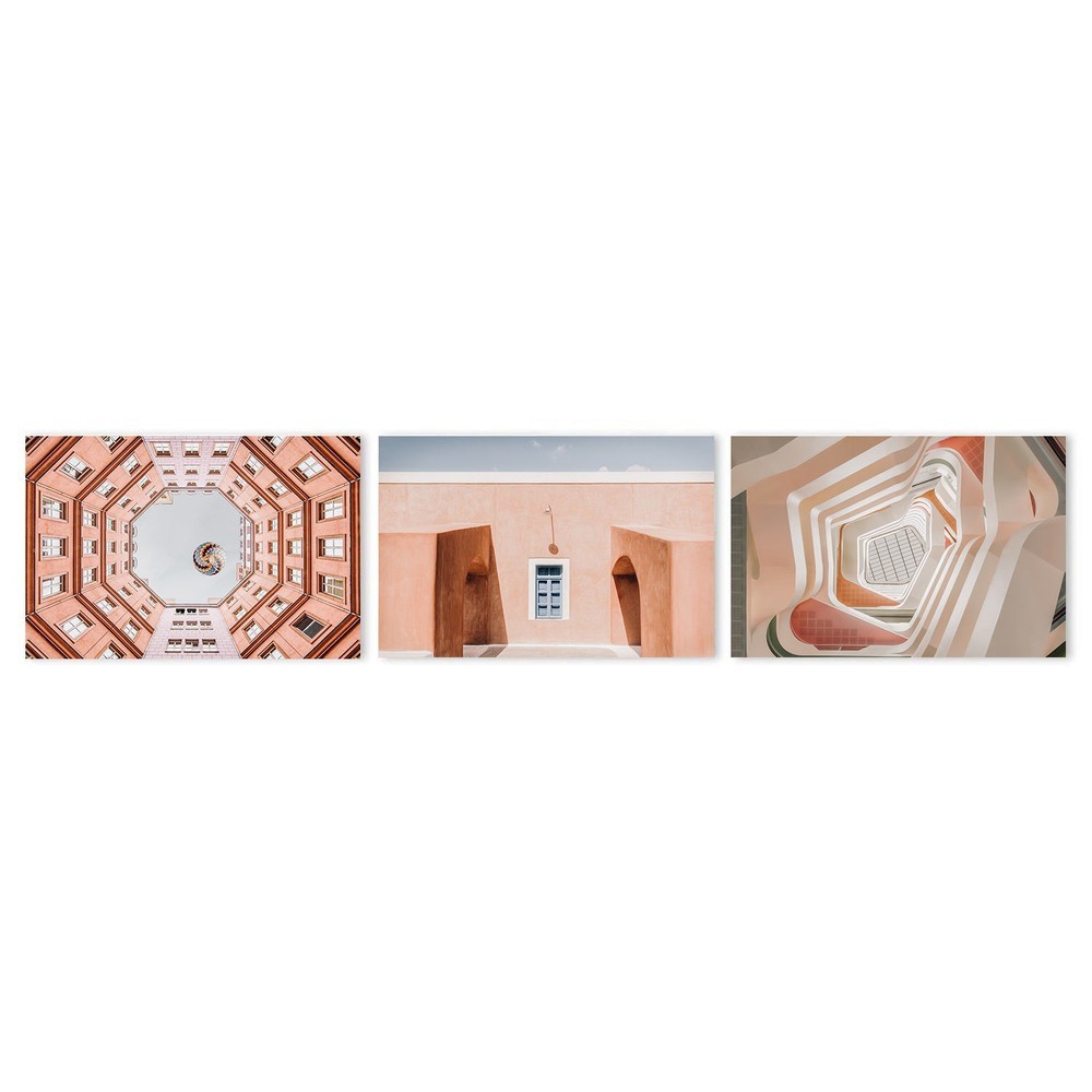 wall-art-print-canvas-poster-framed-The Aesthetics Brown, Set Of 3-by-Plus X Studio-Gioia Wall Art