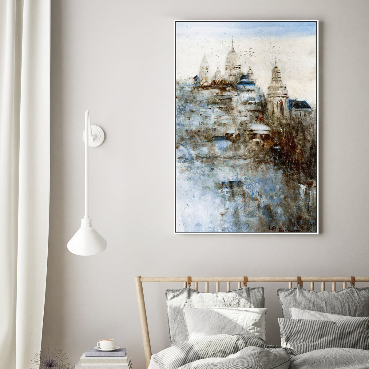wall-art-print-canvas-poster-framed-The Basilica Of The Sacred Heart Of Paris , By Lilou Online Fine Arts-GIOIA-WALL-ART