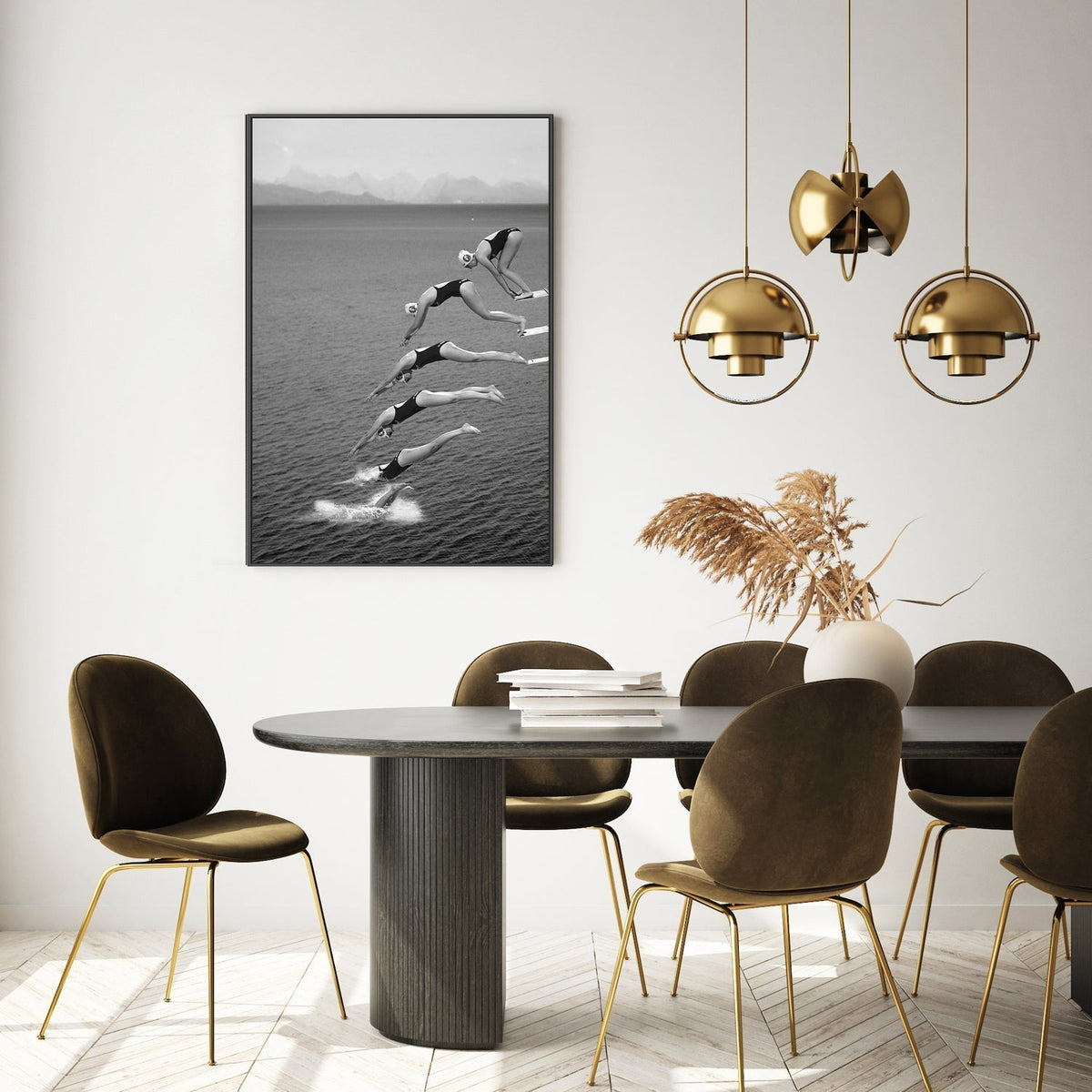 The Beauty Of Diving-Gioia-Prints-Framed-Canvas-Poster-GIOIA-WALL-ART