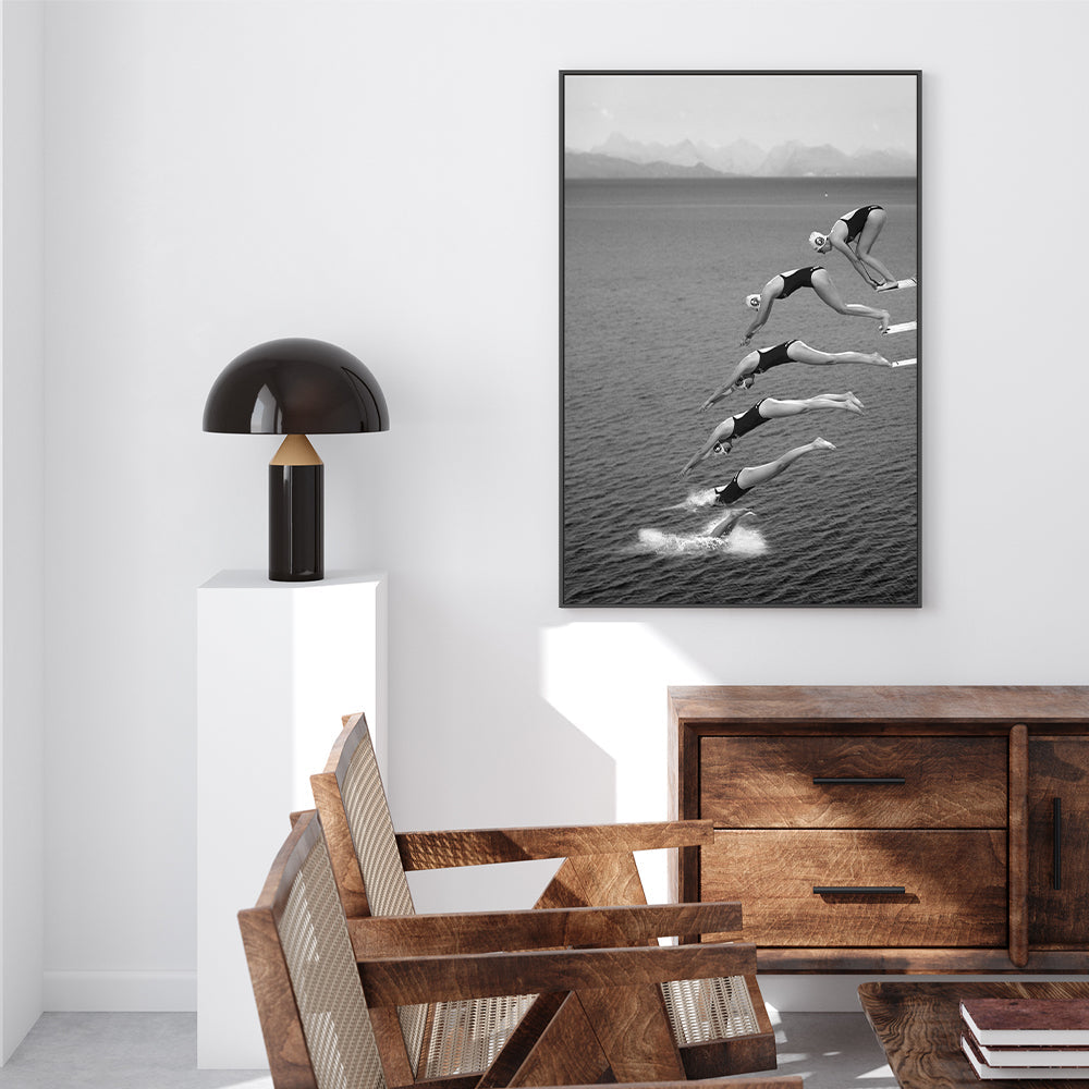 The Beauty Of Diving-Gioia-Prints-Framed-Canvas-Poster-GIOIA-WALL-ART