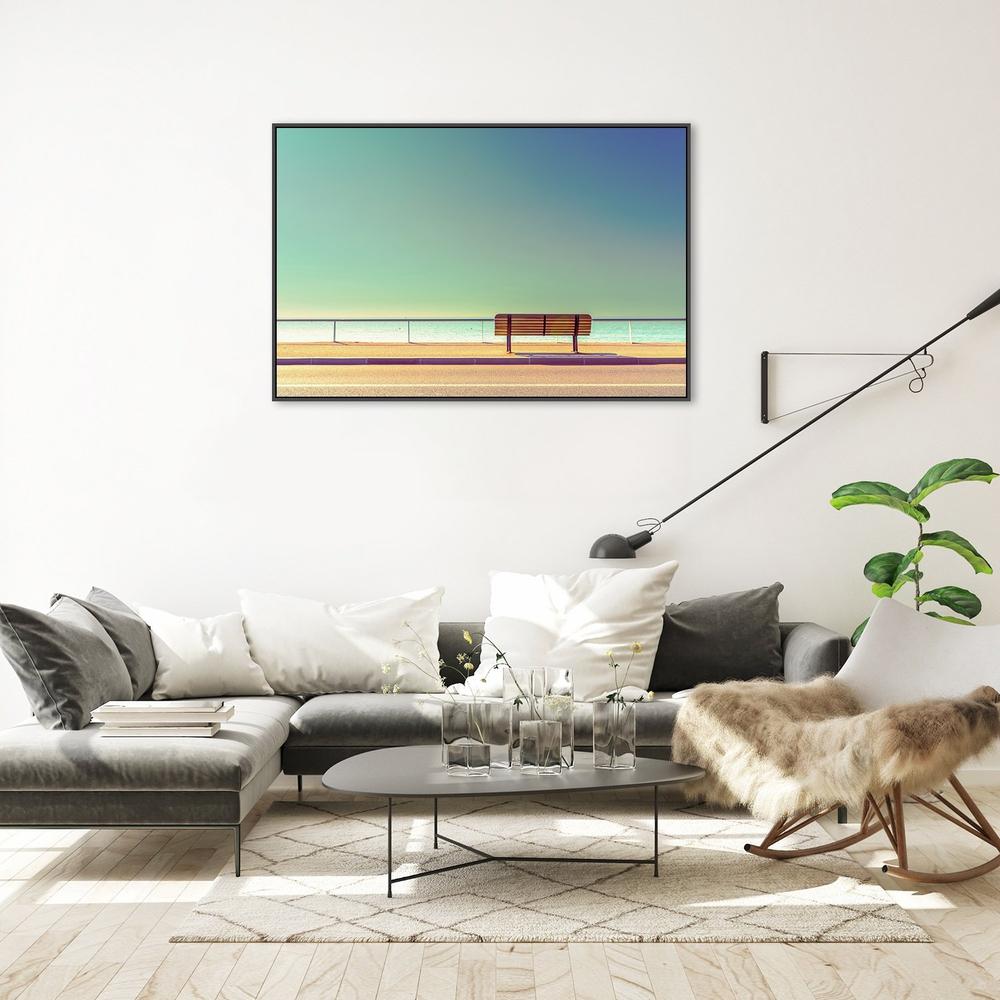 The Bench, by Arnaud Bratkovic-Framed-Canvas-Print-Poster-Gioia Wall Art