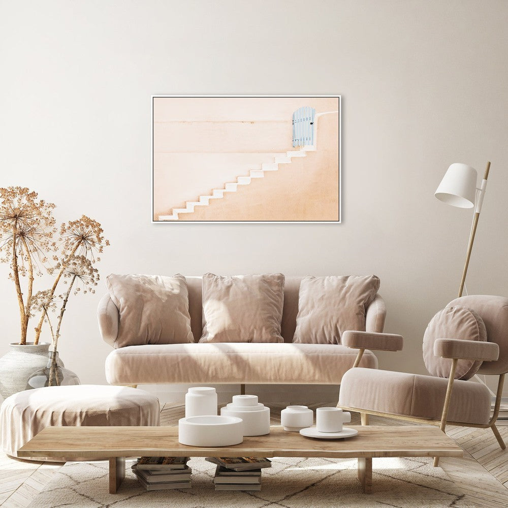 wall-art-print-canvas-poster-framed-The Blue Gate, By Linda Wride-by-Plus X Studio-Gioia Wall Art